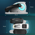 Desk Elliptical Machine for Home Office, Electric Desk Elliptical Trainer with Display Monitor Quiet Compact Pedal Exerciser Gifts for Caring Parents