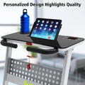 Redliro Folding Treadmills with Desk Adjustable Height 265 lb 2.25HP Walking Machine for Home Office