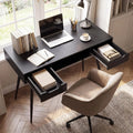 Tangkula Mid Century Modern Computer Desk for Home Office & Compact Spaces