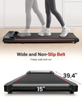 Walking Pad 2 in 1 Under Desk Treadmill with Remote Control Mini Portable Treadmill for Home Office