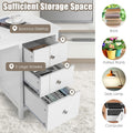 Computer Desk Study Writing Desk Home Office Workstation with 3 Drawers Black