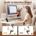 Tangkula  48" Computer Desk with 2 Storage Drawers & Power Outlets