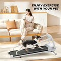 Under Desk Treadmill, Walking Pad, 2 in 3 Portable Treadmill with Handle Remote Control LED Display, Walking Jogging Machine for Home Office Use