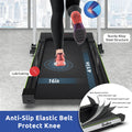 Redliro Folding Treadmills with Desk Adjustable Height 265 lb 2.25HP Walking Machine for Home Office