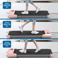 Walking Pad 2 in 1 Under Desk Treadmill, 2.5HP Low Noise Walking Pad Running Jogging Machine with Remote Control for Home Office, Lightweight Portable Desk Treadmill Installation Free