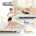 Under Desk Treadmill, Walking Pad, 2 in 3 Portable Treadmill with Handle Remote Control LED Display, Walking Jogging Machine for Home Office Use