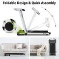 Redliro Folding Treadmills with Desk Adjustable Height 265 lb 2.25HP Walking Machine for Home Office