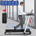 Redliro Folding Treadmills with Desk Adjustable Height 265 lb 2.25HP Walking Machine for Home Office