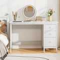 Computer Desk with 3 Storage Drawers, 48" Modern Home Office Desk with Spacious Desktop, Compact Study Writing Desk Workstation for Bedroom