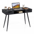 Tangkula Mid Century Modern Computer Desk for Home Office & Compact Spaces