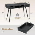 Tangkula Mid Century Modern Computer Desk for Home Office & Compact Spaces