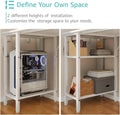 Lufeiya White Desk with Drawers & Storage Shelves, 47 in Study Work Writing Desk for Home Office Bedroom, Simple Modern Cute PC Computer Desks Table, White